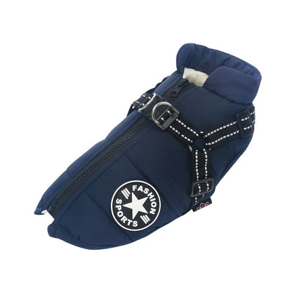 Waterproof Warm Dog Winter Jacket Harness 5