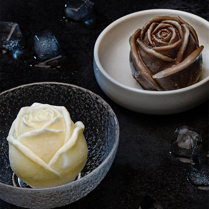 3D Silicone Rose Shape Ice Cube Maker 5