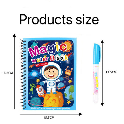 Reusable Magic Water Painting Book- Set of 4 5