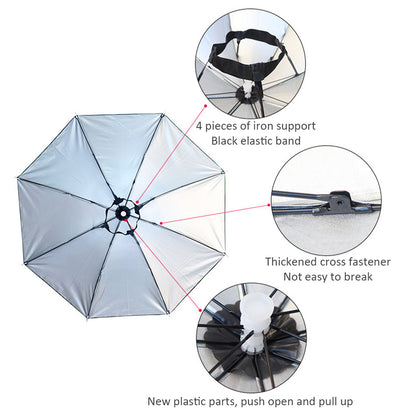 Outdoor Double Layer Umbrella Hat 5
