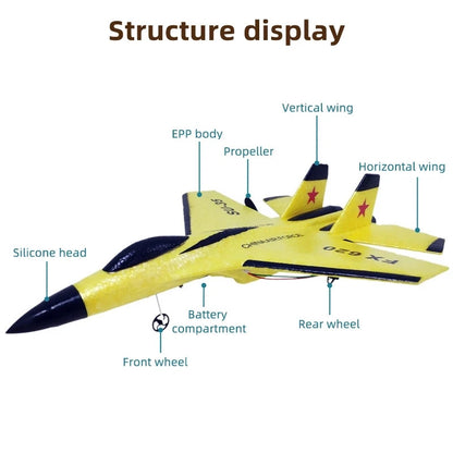 Remote Control LED Glider Airplane – Flying Model Aircraft with Lights for Kids & Adults 5