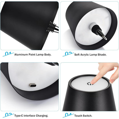 Creative Cordless Rechargeable Wine Bottle Lamp Head Top 5
