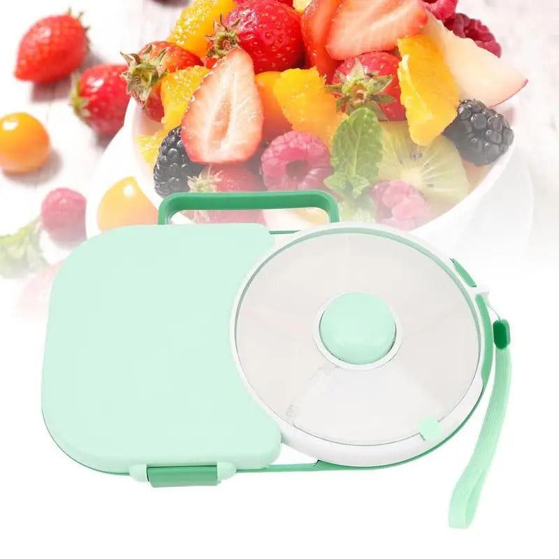 Rotating Kids Lunch Box – 5-Compartment Snack Spinner Lunchbox 5