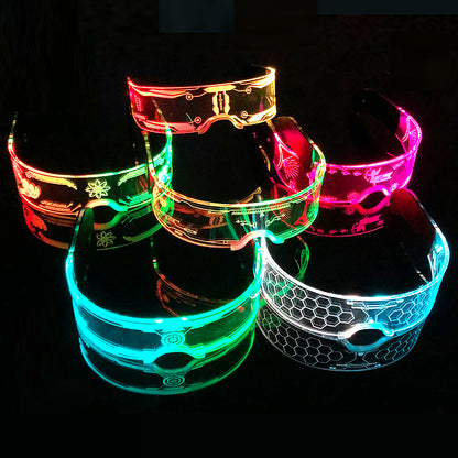 Cyberpunk Luminous LED Glowing Party Glasses 5