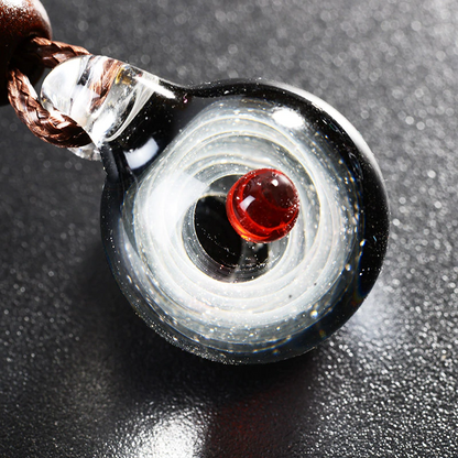 Cosmic Galaxy Glass Pendant 3