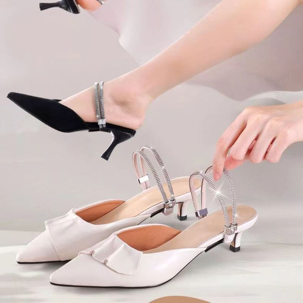 Rhinestone Elastic Shoe Ankle Straps-2PCS 5