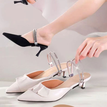 Rhinestone Elastic Shoe Ankle Straps-2PCS 5
