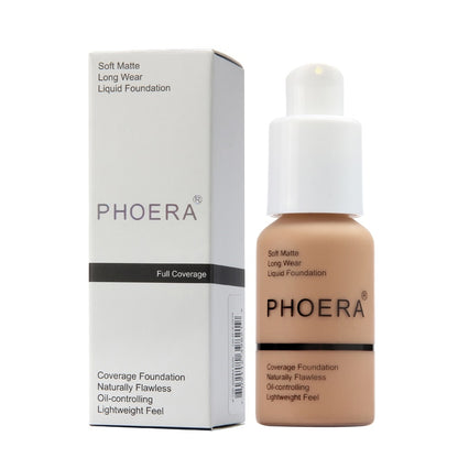PHOERA Soft Matte Full Coverage Liquid Foundation 5
