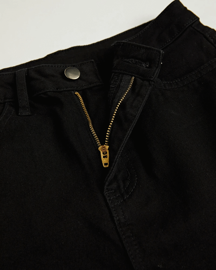 Black High Waist Distressed Flare Jeans 4
