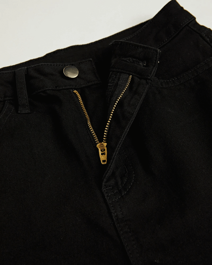 Black High Waist Distressed Flare Jeans 4