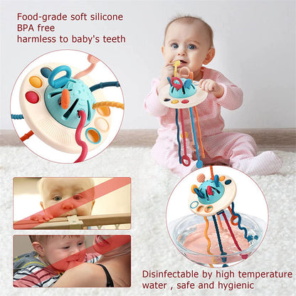 UFO Shaped Montessori Sensory Development Baby Teething Toy 5