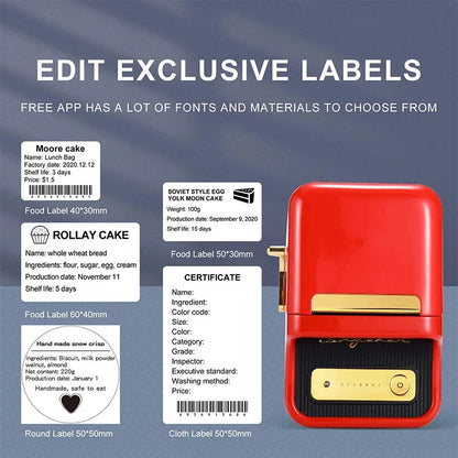 Mini Retro Portable Thermal Label Printer 5