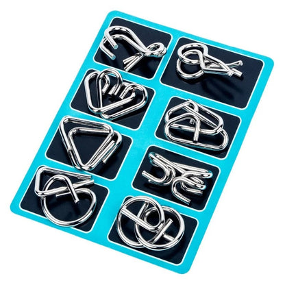 Metal Brain teaser Puzzles Ring Educational Toys 5