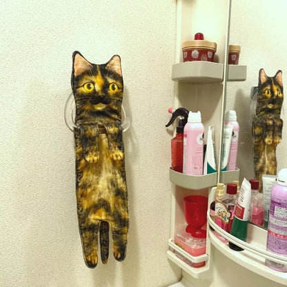 Cat-shaped Hand Towel 5