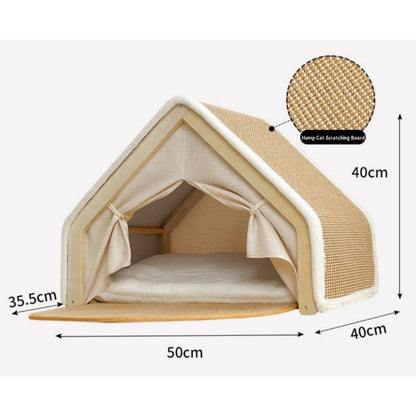 Cozy Cabin Cat House & Scratch Lodge 5