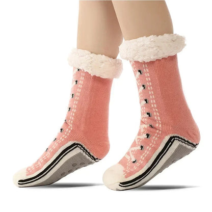 Ultra-thick Cashmere Slipper Home Socks 5