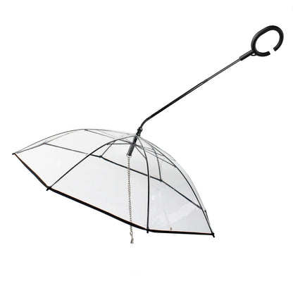PawShield Transparent Dog Umbrella Leash 5