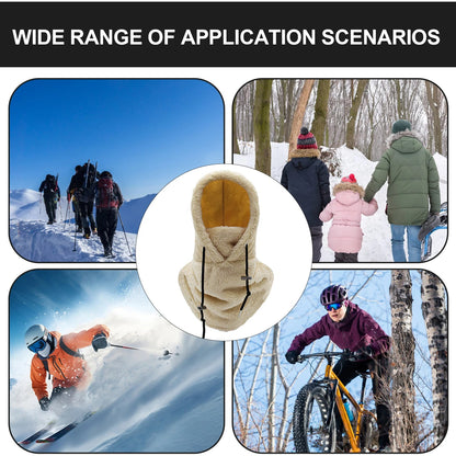 Winter Outdoor Sherp Hooded Sports Windproof Mask 5