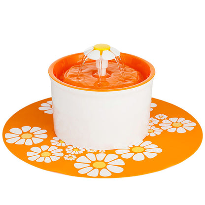 1.6L Flower Style Pet Water Drinking Fountain 5