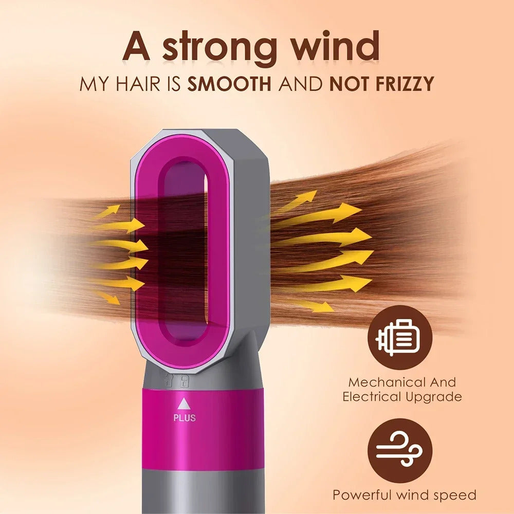 All in 1 Hair Styling Set – Hair Dryer, Straightener, Curling Iron & Hot Air Brush Combo 5 Pcs Set 5