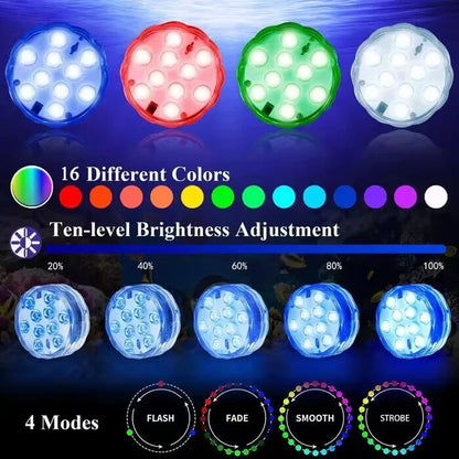 Submersible LED Pool Lights (10 Pack) 5