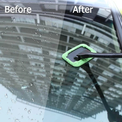 Ergonomic Handled Microfiber Car Window Cleaner 5