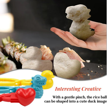 Assorted Cute Rice Molds and Snowballs Maker Clamps (4 Pcs) 5