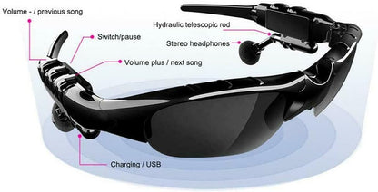 Smart Bluetooth Headset Polarized Sunglasses 5