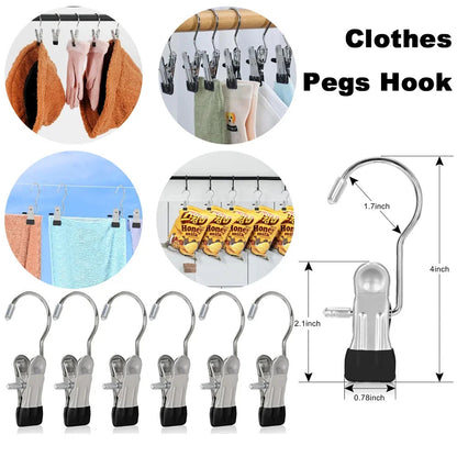 Closet Space Saving Clothes Hanging Clips (10 pcs) 5