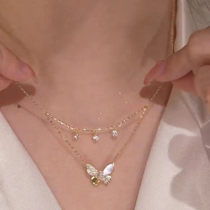 DOUBLE LAYER CRYSTAL BUTTERFLY 5