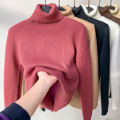 Winter Fleece Thick Knitted Bottoming Shirt 5