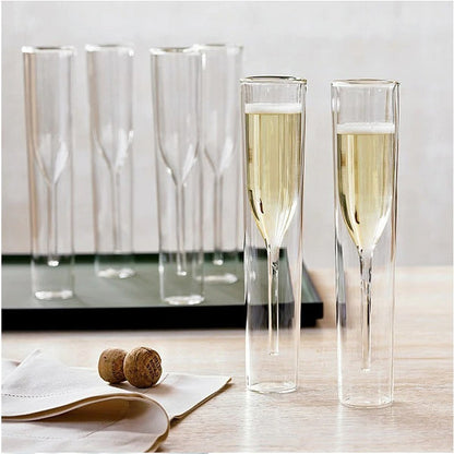 Double-walled Champagne Flutes 2PCS 5