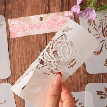 Blooming Flowers Stencil Kit-6PCS 5