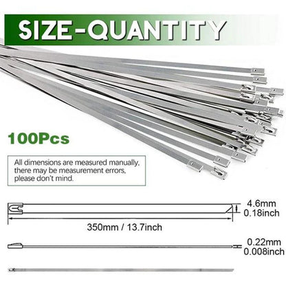 Stainless steel cable ties (100 Pcs) 5