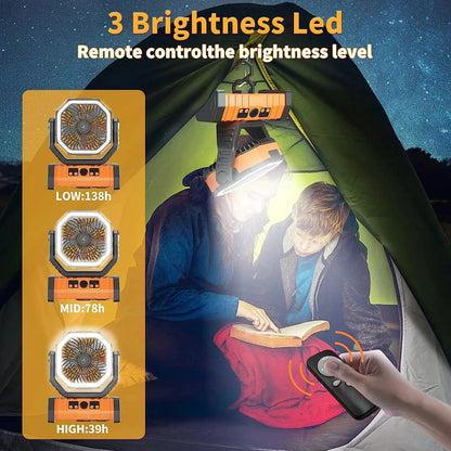 Rechargeable Portable Camping Fan 5