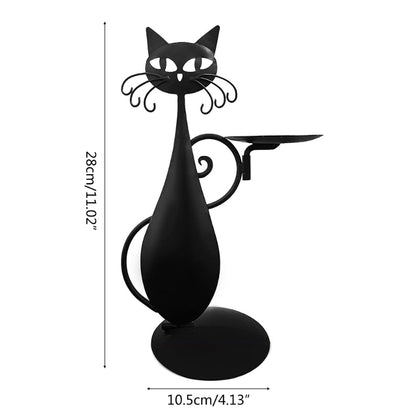 Black Cat Candle Holder 5