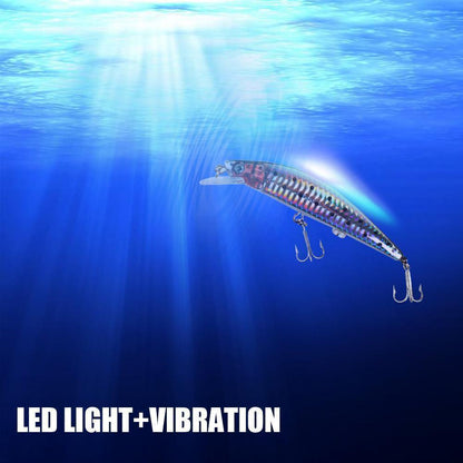 USB Rechargeable LED Twitching Fish Lure 5