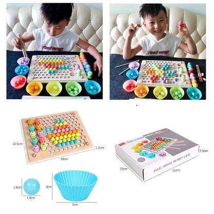 Wooden Go Games Set Dots Shuttle Beads Board Games 5
