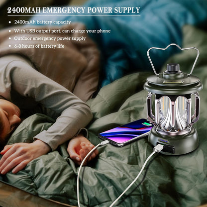 Rechargeable Waterproof Retro Camping Lamp 5