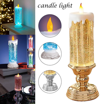LED Christmas Candles With Pedestal 5