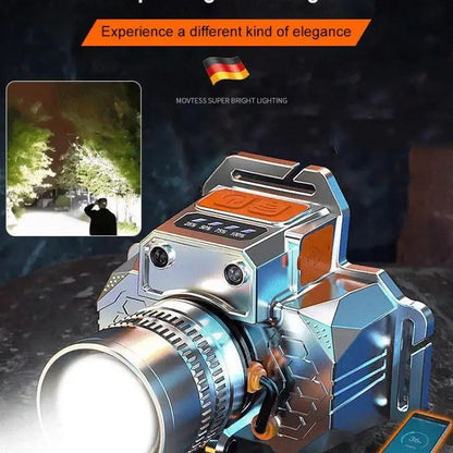 Head-Mounted Induction Zoomable Super Bright Flashlight 5