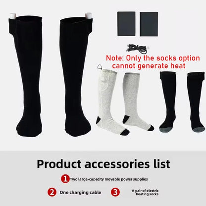 5000 mA Power Bank Heated Winter Socks 5