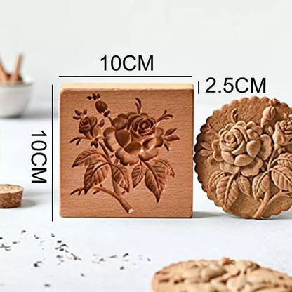 Cookie cutter - Provance rose cookie stamp 5