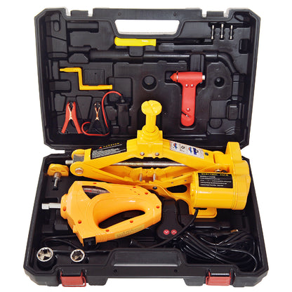 Electric Car Floor Jack 3 Ton All-in-one Automatic 12v Scissor 4