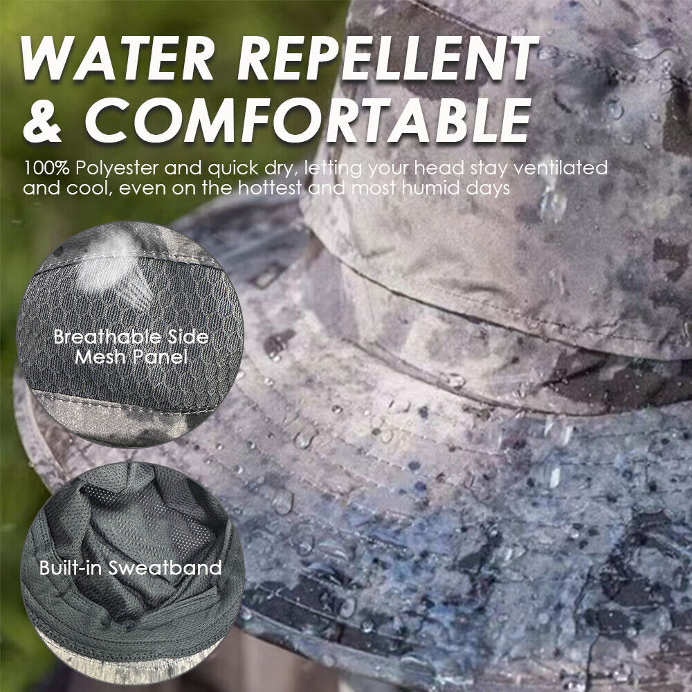 UPF 50+ Solar Fan Sun Hat – Wide Brim Bucket Hat with Dual Fans 5