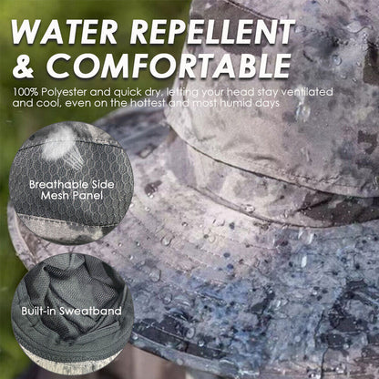 UPF 50+ Solar Fan Sun Hat – Wide Brim Bucket Hat with Dual Fans 5