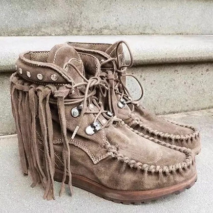 Suede Retro Ankle Boots 5