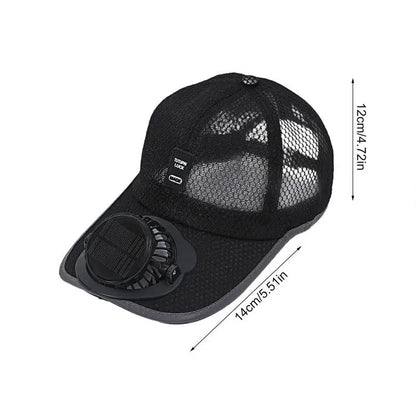 Cap with Solar Fan 5