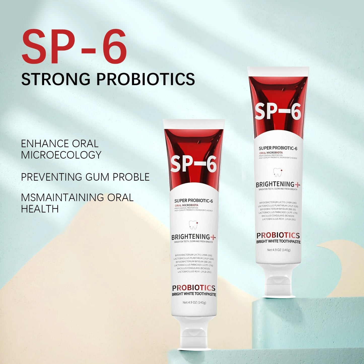 Oral Care Probiotic Whitening Toothpaste 5