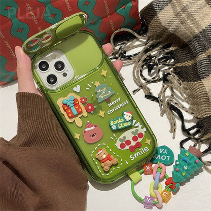 Christmas Tree Pendant Flip Mirror Case Cover 5